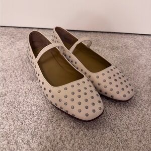 Madewell Greta Studded Ballet Flat Mary Jane Sz 8